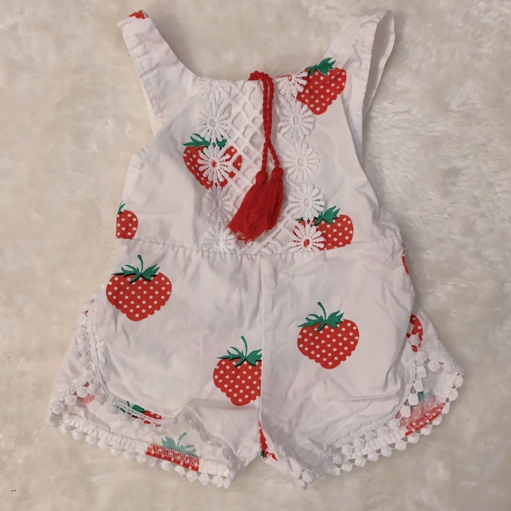 Boutique strawberry romper